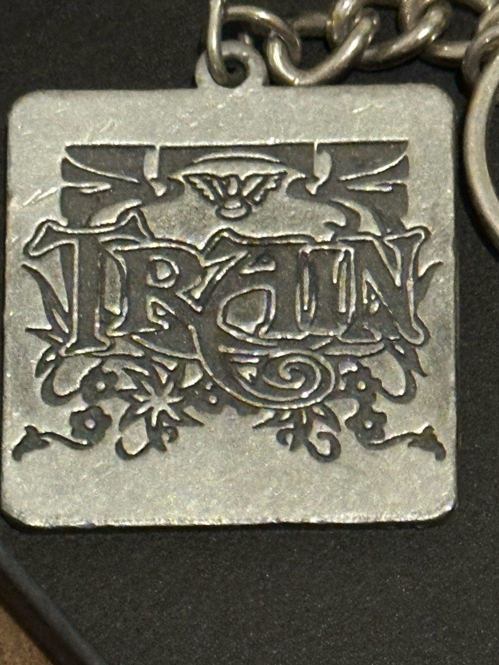 Train Vintage Engraved Key Fob/Ceiling Fan Pull